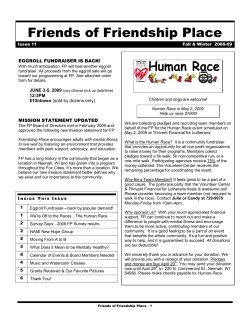 Fall/Winter - Friendship Place