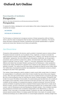 Perspective in Oxford Art Online