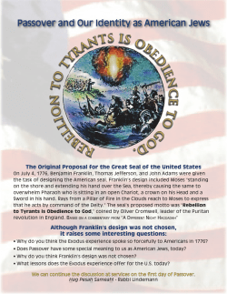 Passover and Our Identity as American Jews