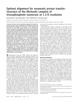 Optimal alignment for enzymatic proton transfer