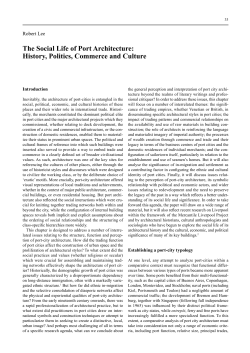 The Social Life of Port Architecture: History, Politics, Commerce and