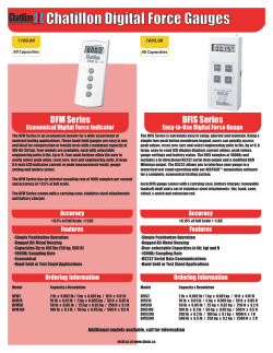 Chatillon Digital Force Gauges - Digital Measurement Metrology