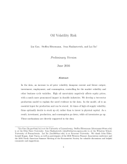 Oil Volatility Risk