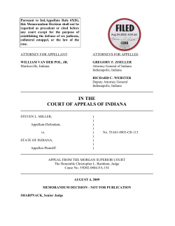 Steven L. Miller v. State of Indiana