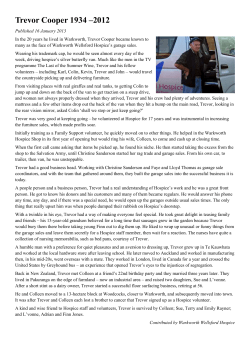 read more... - Warkworth Wellsford Hospice