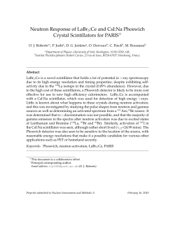Neutron Response of LaBr3:Ce and CsI:Na Phoswich Crystal