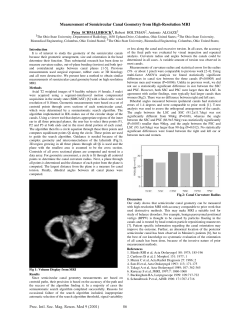 Measurement of Semicircular Canal Geometry from High