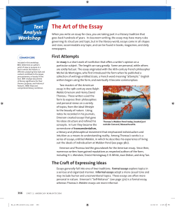 The Art of the Essay