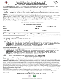 Emily Dickinson Snow Sports Program 16