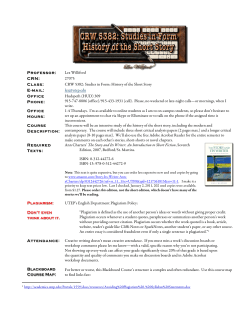 CRW 5382: Studies in Form: History of the Short