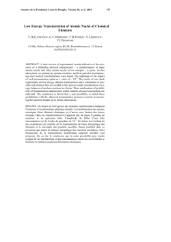 Instructions aux auteurs - Fondation Louis de Broglie