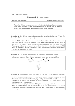HW 3 Solutions