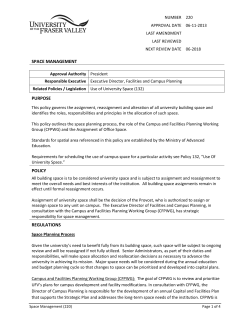 Space Management Policy