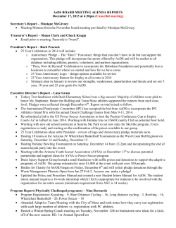 • Attended Adaptive Team Meeting with the City of Mesa and took