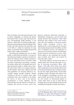 Stress Processes in Families and Couples