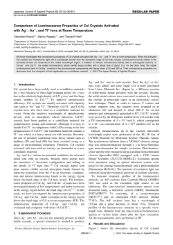 Comparison of Luminescence Properties of CsI Crystals