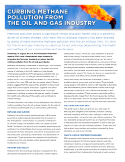 CURBING METHANE POLLUTION FROM THE OIL AND GAS