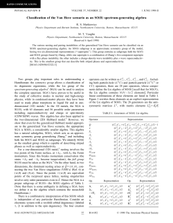 Classification of the Van Hove scenario as an SO&bdquo;8&hellip; spectrum