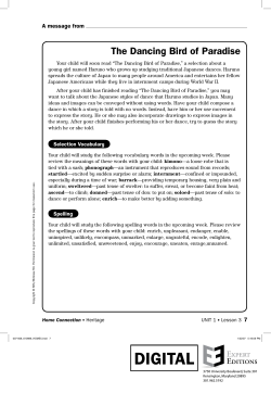 DIGITAL The Dancing Bird of Paradise