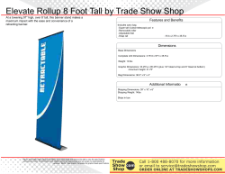 Elevate Rollup 8 Foot Tall by Trade Show Shop