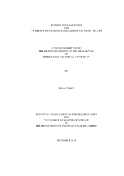 iranian nuclear crisis and its impact on us-iranian