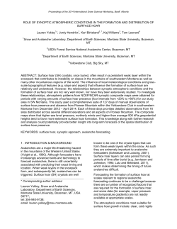 role of synoptic atmospheric conditions in the formation and
