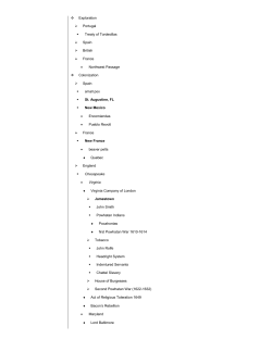 Map Lecture - Centennial AP US History
