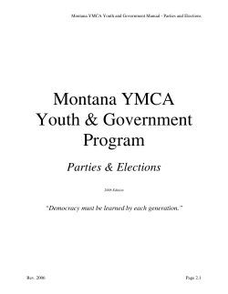 Parties Elections Manual