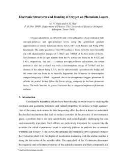 Electronic Structures and Bonding of Oxygen on Plutonium Layers
