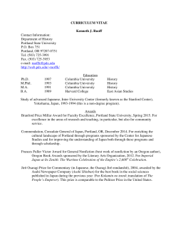 Curriculum Vitae - Portland State University