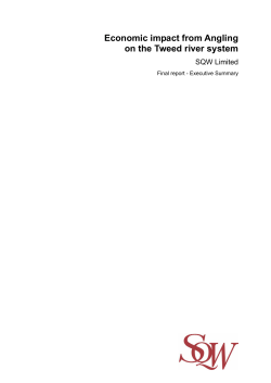 Economic impact from Angling on the Tweed river system