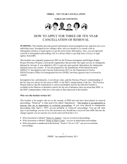 how to apply for three or ten year cancellation of removal