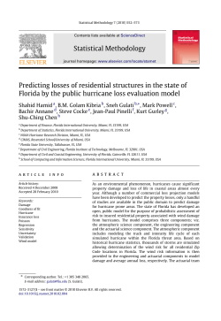 Predicting losses of residential structures in the state of Florida by