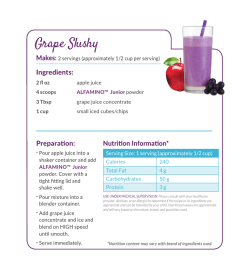 Grape Slushy - Nestl&eacute; Health Science