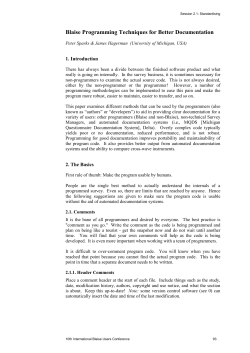 Paper - The International Blaise User Group