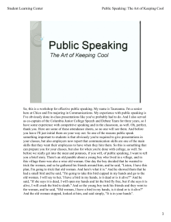 Transcript with PowerPoint