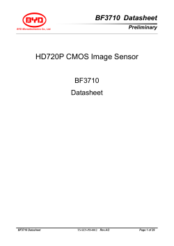 BF3710 Datasheet