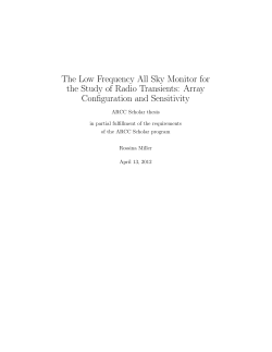 The Low Frequency All Sky Monitor for the Study of Radio Transients