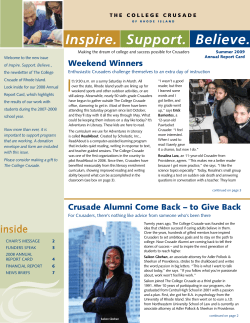 inside - The College Crusade