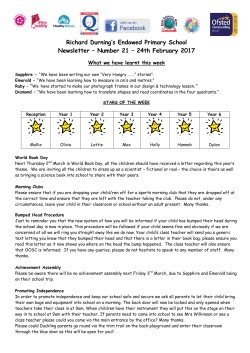 Number 21 – 24th February 2017 - Richard Durning`s Endowed