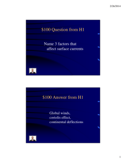 Jeopardy Review - Proctor Public Schools