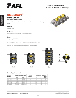 230 kV Aluminum Bolted Parallel Clamps TYPE UD-AA