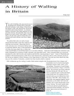 A History of Walling in Britain