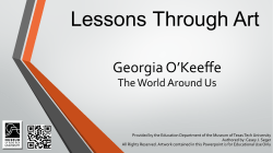Georgia O`Keeffe - Texas Tech University Departments