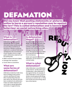 Defamation