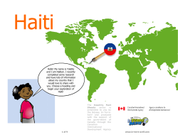 Haiti - R&eacute;seau In-Terre