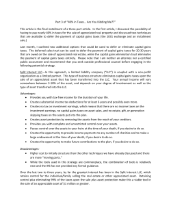 Part 3 of &ldquo;40% in Taxes&hellip; Are You Kidding Me??&rdquo; This article is the