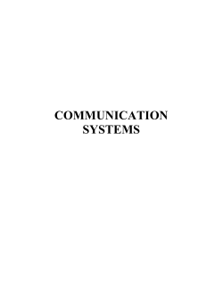communication systems - University of Kerala