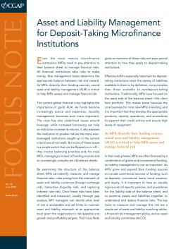 Asset and Liability Management for Deposit
