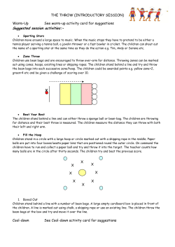 THE THROW (INTRODUCTORY SESSION)